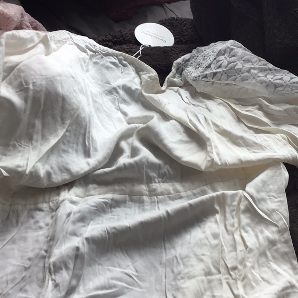 NEW! Viscose Duster White Lace Kimono - Picture 9 of 10